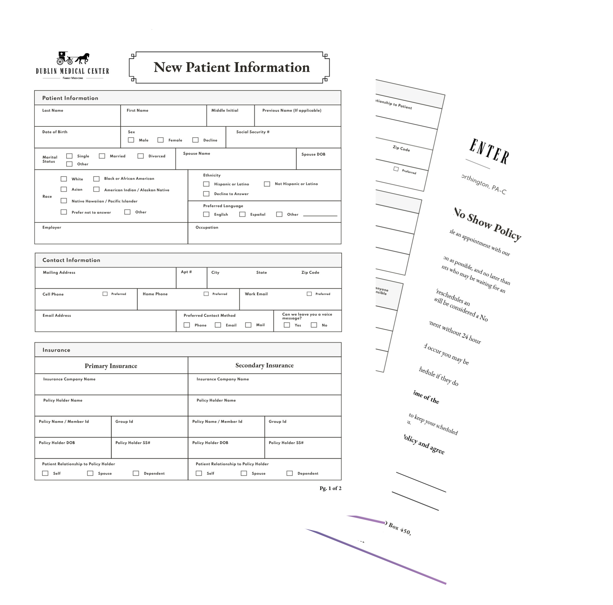 Forms for Dublin Medical Center